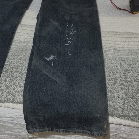 Zara TRF Paint Splatter Mid Rise Wide Leg Baggy Jeans - Picture 12 of 13